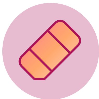 Silgi web simgesi, vektör çizim