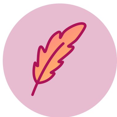 Tüy web simgesi, vektör çizim