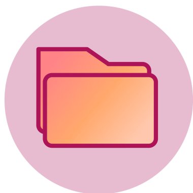 klasör web simgesi, vektör çizim