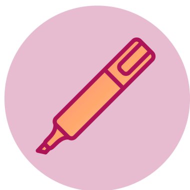 İşaretleyici ağ simgesi, vektör illüstrasyonu