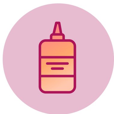 Yapıştırıcı ağ simgesi, vektör illüstrasyonu