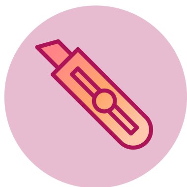 Kağıt Kesicisi ağ simgesi, vektör illüstrasyonu