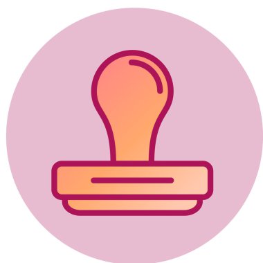 damga web simgesi, vektör çizim