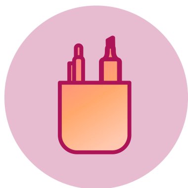 ileti örneği web simgesi, vektör çizim