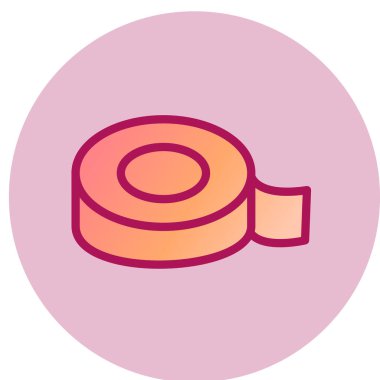 Teyp ağ simgesi, vektör illüstrasyonu