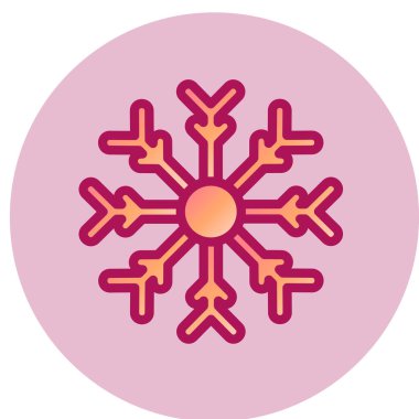 kar basit simgesi, vektör çizim 