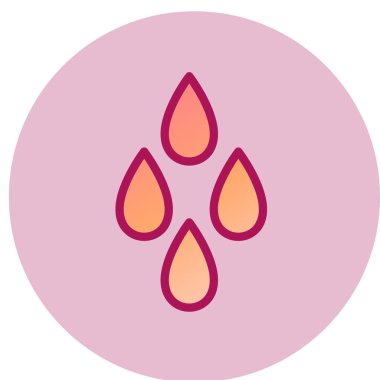 Su damlası simgesi, vektör illüstrasyonu 