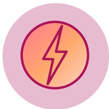 güç basit simgesi, vektör çizim 