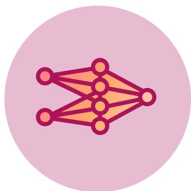 Ağ basit simgesini, vektör çizim 