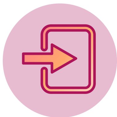 Basit bir simge, vektör illüstrasyonuName 