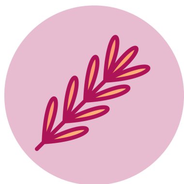 Biberiye basit simgesi, vektör illüstrasyonu 