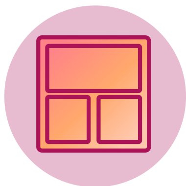 Basit simge, vektör illüstrasyonunu göster 