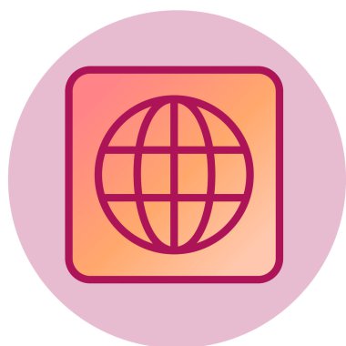 Internet basit simgesini, vektör çizim 