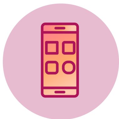 Basit simge, vektör illüstrasyonu uygular 