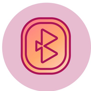 Bluetooth basit simgesini, vektör çizim 