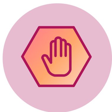 basit kutsal kişilerin resmi, vektör çizim durdurmak 