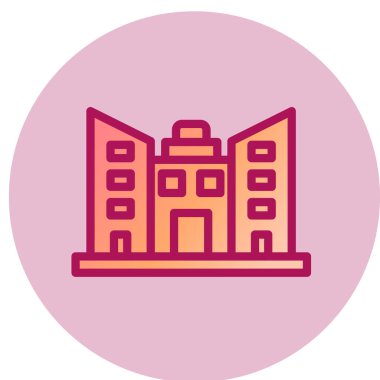 Düz basit simge, vektör illüstrasyonu 