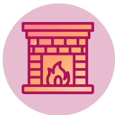 Basit simge, vektör illüstrasyonu yakılıyor 