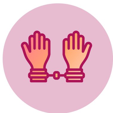 Basit simge, vektör illüstrasyonunu tutukla 