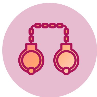 kelepçe simgesi, vektör illüstrasyonu