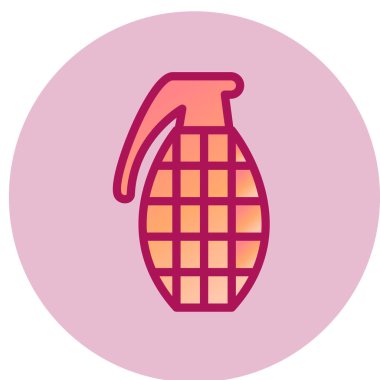 El bombası simgesi, vektör illüstrasyonu