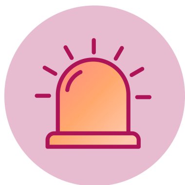 Siren simgesi, vektör çizimi