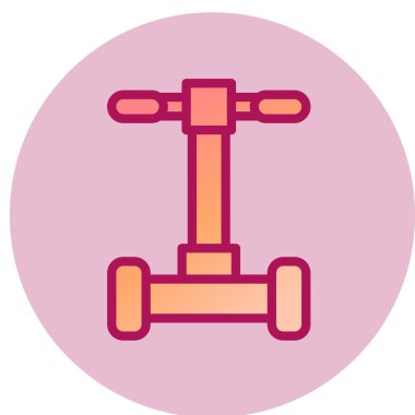 Segway simgesi, vektör illüstrasyonu