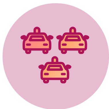 Polis Ekibi simgesi, vektör illüstrasyonu