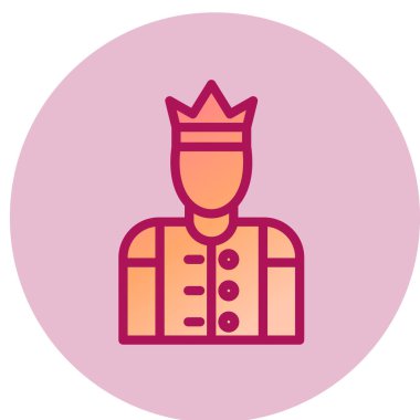 Prens simgesi, vektör illüstrasyonu