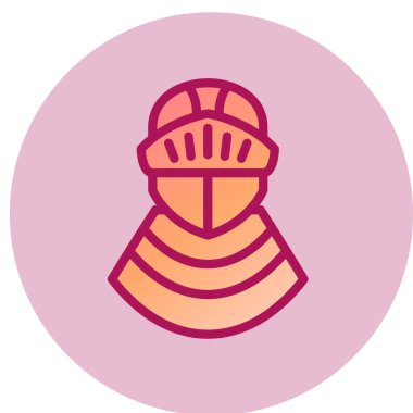 Şövalye simgesi, vektör illüstrasyonu