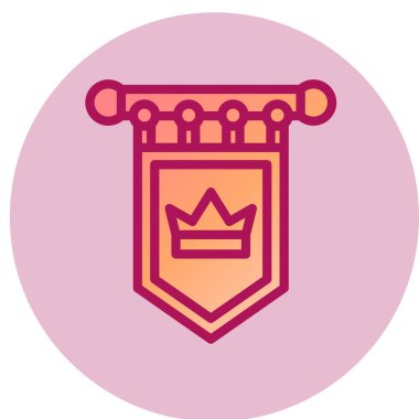 bayrak simgesi, vektör illüstrasyonu