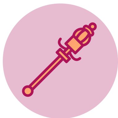 Asa simgesi, vektör illüstrasyonu