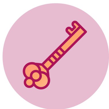 Anahtar simgesinin vektör illüstrasyonu