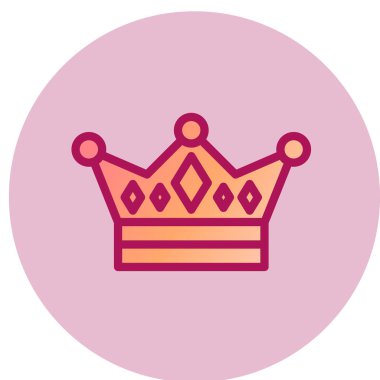 taç simgesi vektör illüstrasyonu