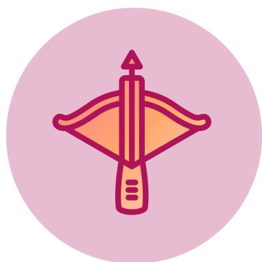 Okçuluk ve okçuluğun vektör çizimi