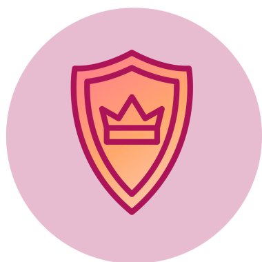 kalkan ikon vektör illüstrasyonu