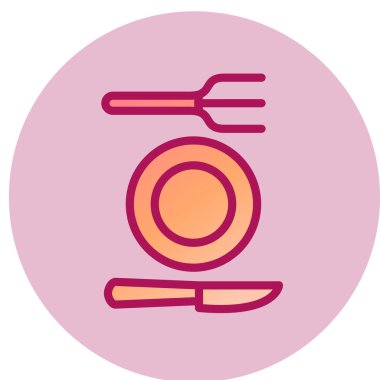 Çatal bıçak, vektör illüstrasyonu 