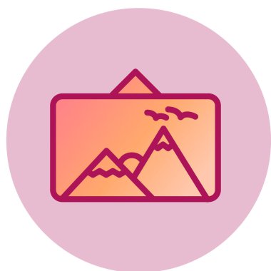 resim simgesi vektör illüstrasyonu