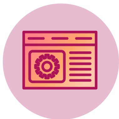 Web geliştirme vektör çizim