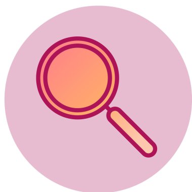 Büyüteç simgesi. vektör illüstrasyonu