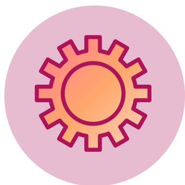 dişli simgesi vektör illüstrasyonu