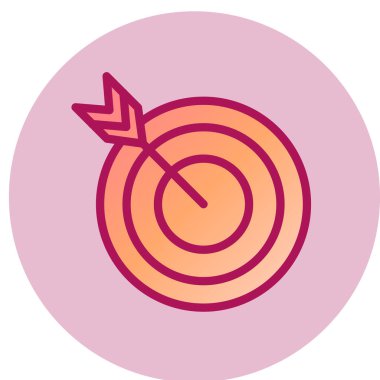 hedef simge vektör illüstrasyonu