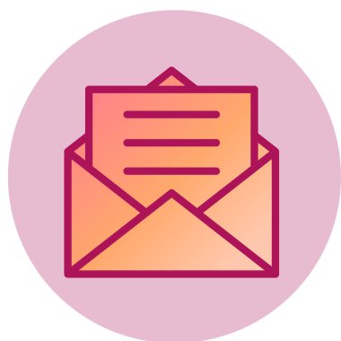 zarf simgesi vektör illüstrasyonu