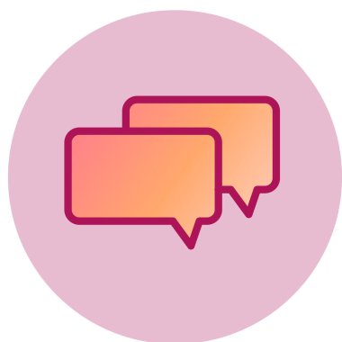 Sohbet kabarcığı vektör illüstrasyonu