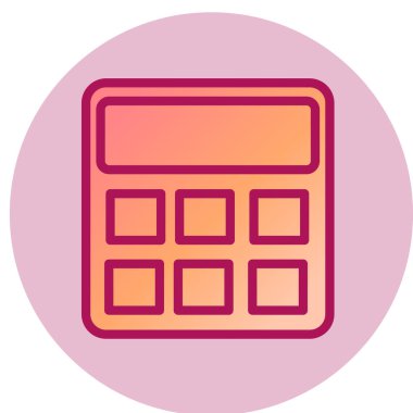 Hesap makinesi simgesi. vektör illüstrasyonu