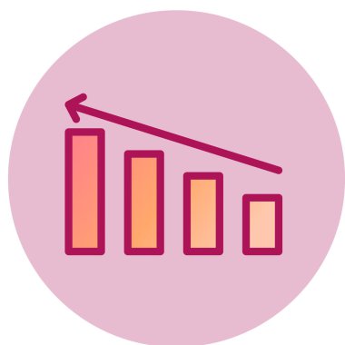 grafik ikonu vektör illüstrasyonu