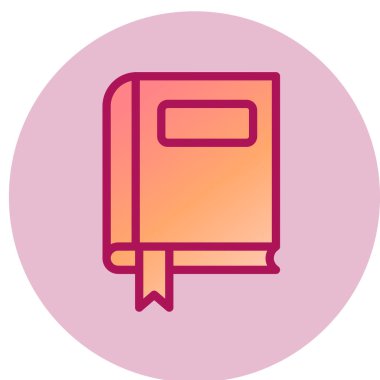 kitap simgesi vektör illüstrasyonu