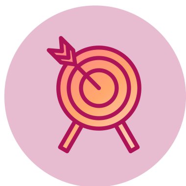 hedef simge vektör illüstrasyonu