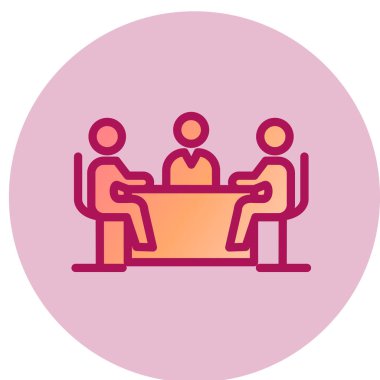 iş ekibi simgesi, vektör illüstrasyonu