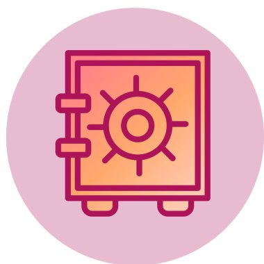 Güvenli vektör simgesi modern basit illüstrasyon